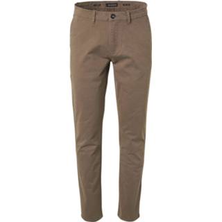 👉 Male bruin No Excess Pants chino garment dyed stretch taupe 8720151267856