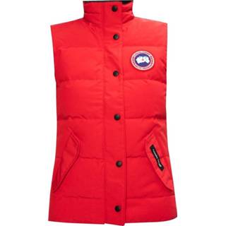 👉 Gilet rood l vrouwen Freestyle Quilted Down Canada Goose , Dames