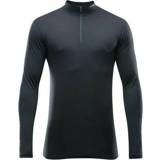 👉 XXL mannen zwart Devold - Breeze Half Zip Neck Merino-ondergoed maat XXL, 7028567206805