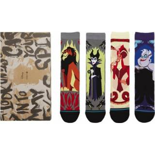 👉 Sock beige medium l mannen villains box set x disney Stance , Heren