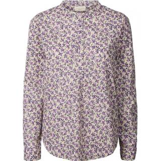 👉 Blous katoen l vrouwen paars Lollys Laundry Lux blouse 5712793199438