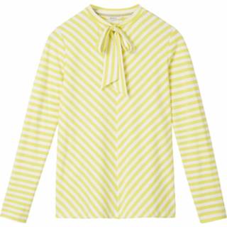 👉 Shirt geel s vrouwen Sandwich 21101632 30020 t-shirt long sleeves warm yellow 8719745729030