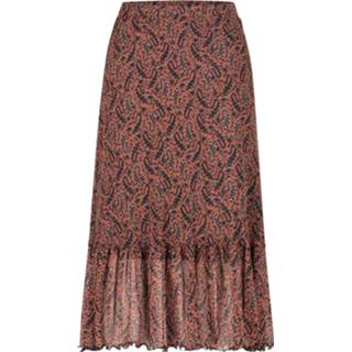 👉 Midi rok bruin polyamide m vrouwen Freebird Paisley-vi-01 fiona brown 8719918272479 8719918272493