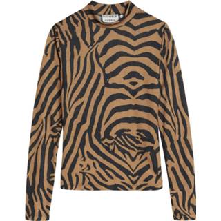 👉 Shirt bruin polyester XL vrouwen print Catwalk Junkie 2102010602 274 long sleeve el tigre tabacco brown 8718809558661
