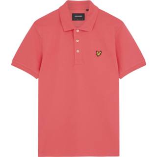 👉 Poloshirt roze l male rood Lyle and Scott Sp400vog plain polo shirt, w588 electric pink 5059775205894