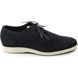 👉 Lage veterschoenen leer male blauw Jenszen 2804 veterschoen