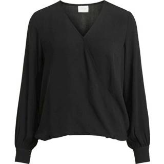 👉 Blous zwart vrouwen Blouse Vinalu L/S Top/Su Vila , Dames