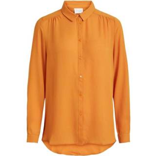👉 Blous oranje XS vrouwen Vila Blouse 14051975 Vilucy , Dames 5713783133968