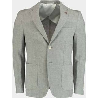 👉 Colbert beige katoen mannen male grijs Maxim B Slim fit slr18-0842/grey