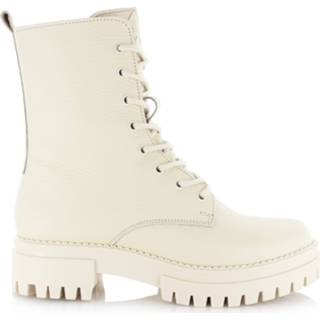 👉 Veterboots leer damesschoenen vrouwen wit Shoecolate 8.21.08.714 veterboot 6013706795730 6013706712720
