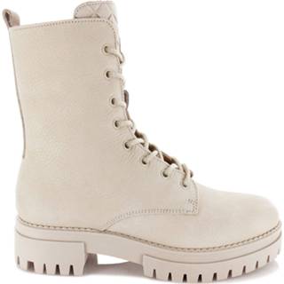 👉 Veterboots leer damesschoenen vrouwen ecru Shoecolate 8.21.08.704.02 veterboot 6013704163197 6013721222242 6013728279287