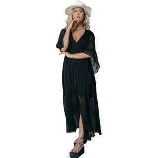👉 Jurk l vrouwen zwart Colourful Rebel ryan kimono dress 2231090644050