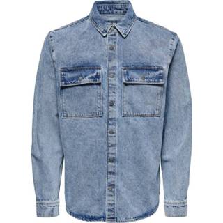 👉 Overshirt blauw XL mannen Denim Only & Sons , Heren