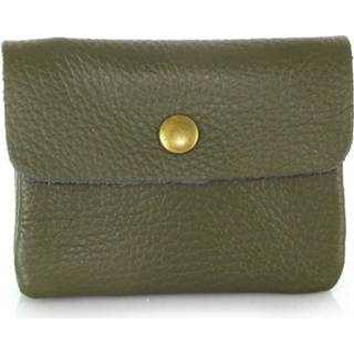 👉 Portemonnee leer One Size vrouwen groen Dstrct Mini wallet 6013710243210