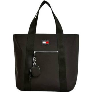👉 Spijkerbroek zwart onesize vrouwen Bolso Festival Tote Tommy Jeans , Dames 8720116714326