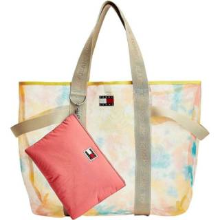 👉 Spijkerbroek beige onesize vrouwen Bolso Tote Tie Dye Tommy Jeans , Dames 8720116714043