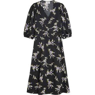 👉 Dress zwart viscose l vrouwen Catwalk Junkie nightfall black flower prints 8718809631807