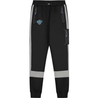 👉 Joggingbroek zwart polyester l broeken male Black Bananas G. t. m. 8720587543647 8720587543678 8720587543685 8720587543708