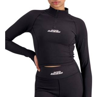👉 Longsleeve zwart kant l vrouwen Black Bananas Flow top 8720587547812