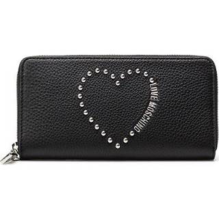 👉 Portemonnee zwart leather onesize vrouwen Women's Wallet Jc5653 Calf Love Moschino , Dames 8051578978293