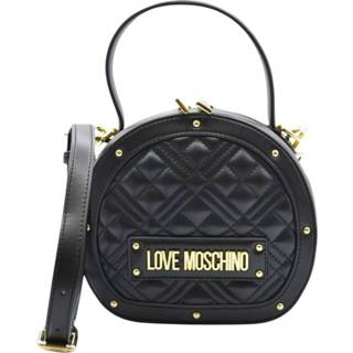 👉 Zwart PU onesize vrouwen Quilted BAG Love Moschino , Dames 8054400359390