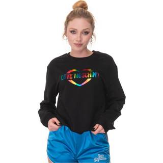 👉 Sweatshirt zwart vrouwen Crewneck Love Moschino , Dames