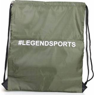 Sporttas polyester One Size unisex groen kinderen Legend Sports kids/volwassenen army 8719974004090