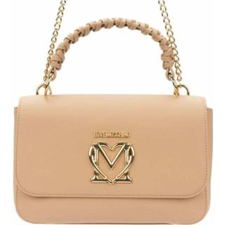 👉 Beige onesize vrouwen mannen Borsa a tracolla con manico intrecciato Love Moschino , Dames