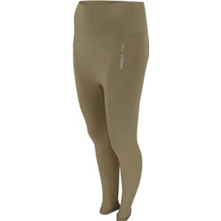 👉 Polyester l vrouwen geel Legend Sports Sportlegging modieus abrikoos 8719974034332