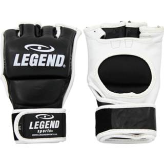 Bokszak zwart wit leer l unisex mannen vrouwen Legend Sports / mma handschoenen heren/dames zwart-wit 8719425181059