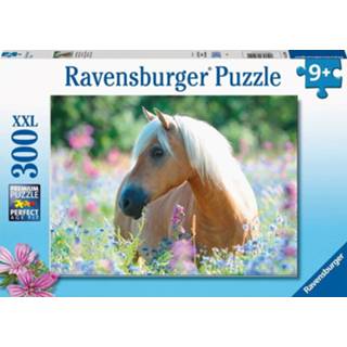 👉 Puzzel XXL dieren legpuzzels Paard Tussen de Bloemen (300 stukjes) 4005556132942