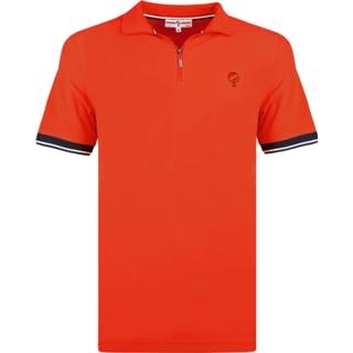 👉 Poloshirt rood polyester male oranje Q1905 Polo shirt stroke 8718383233763