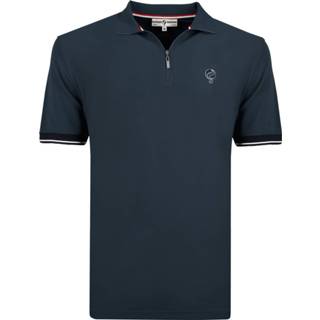 👉 Poloshirt polyester male blauw Q1905 Polo shirt stroke jeans 8718383233558