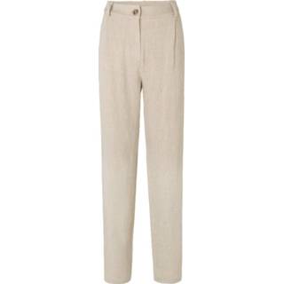 👉 Pantalon linnen katoen l vrouwen beige Modström park - 5714980150116