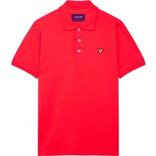 👉 Poloshirt m male roze mannen Lyle and Scott Polo man plain shirt sp400v.w58 5059775205887