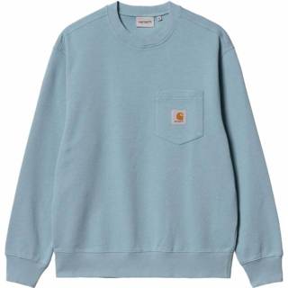 👉 Blauw l mannen Felpa Pocket Carhartt Wip , Heren