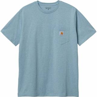 👉 Shirt blauw l mannen Pocket T-Shirt Carhartt Wip , Heren