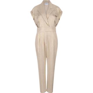 👉 Jumpsuit viscose vrouwen goud Chptr-s Joy 8720634921664
