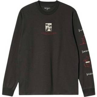 👉 Longsleeve zwart s XL mannen Koszulka męska Dome T-Shirt I029982 Stormcloud Carhartt Wip , Heren