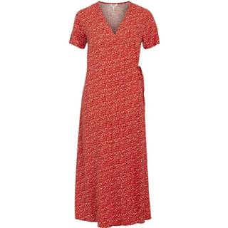 👉 Dress rood vrouwen Emaelise Ls Long Wrap Object , Dames