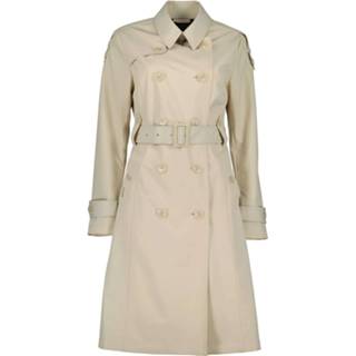👉 L vrouwen beige Airforce Trench coat long sand shell