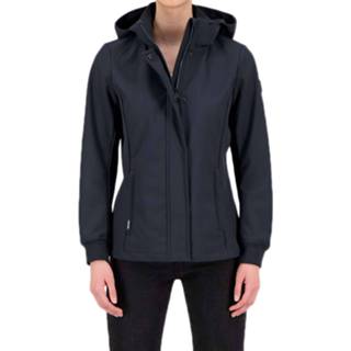 👉 Softshell jacket blauw rubber s vrouwen Airforce dark navy blue