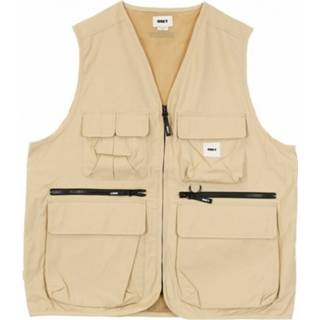👉 Gilet beige XL mannen Smanicato Obey , Heren
