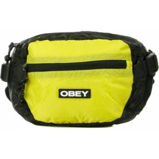 👉 Zwart onesize mannen Marsupio Commuter Waist BAG Obey , Heren