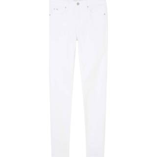 👉 Skinnyjeans katoen vrouwen wit Calvin Klein Mid rise skinny jeans 8719855788996