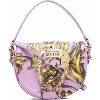 👉 Spijkerbroek paars onesize vrouwen Regalia Baroque-Print Top-Handle Bag Versace Jeans Couture , Dames 8058987895647