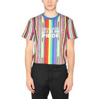 👉 Print T-shirt rood XL mannen Pride Versace Jeans Couture , Heren 8058987815546
