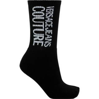 👉 Sock zwart vrouwen Socks with logo Versace Jeans Couture , Dames 8058987933233