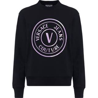 👉 Sweatshirt zwart XL mannen V-Emblem Crewneck Versace Jeans Couture , Heren