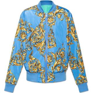 👉 Bomberjacket blauw mannen Reversible bomber jacket Versace Jeans Couture , Heren